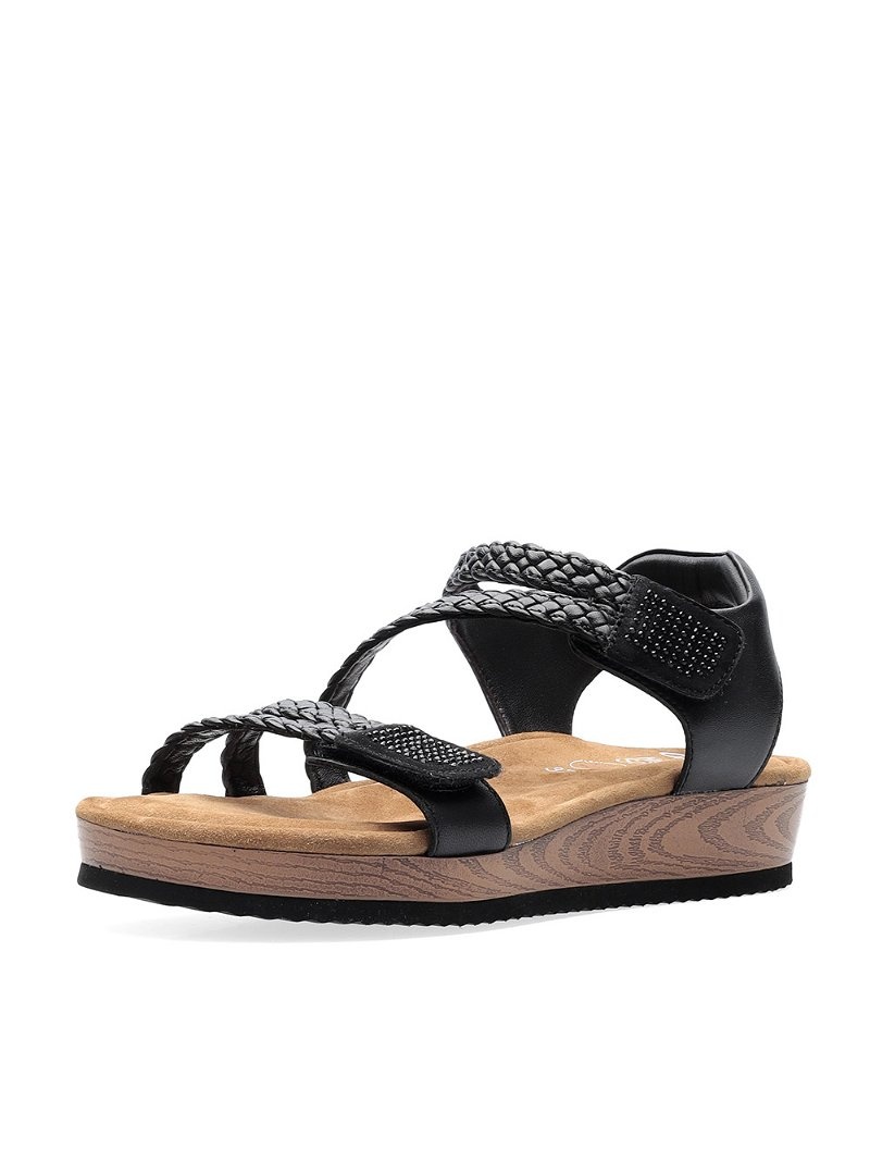 Sandales ARA Fidschi Noir Femme | OIK-45310757