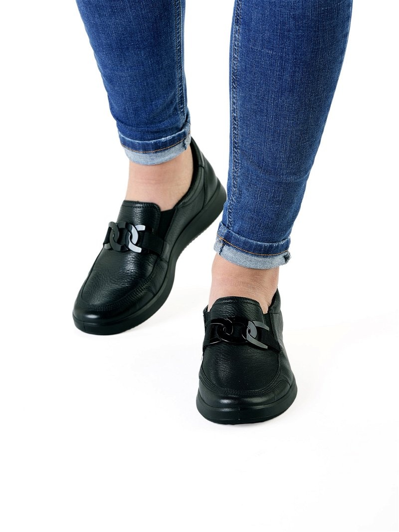 Mocassin ARA Roma Noir Femme | BIR-77964986