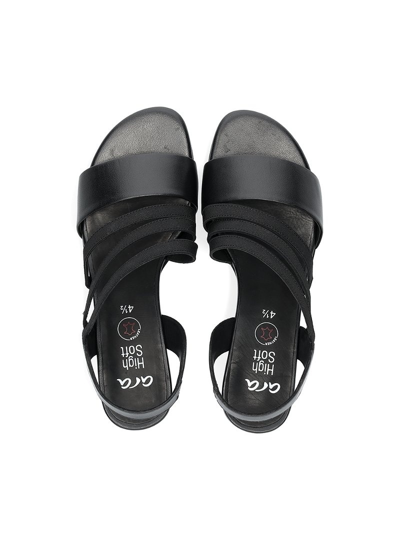 Sandales ARA Prato Noir Femme | WSG-28492363