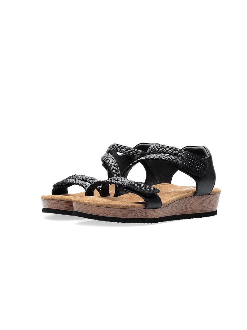 Sandales ARA Fidschi Noir Femme | OIK-45310757