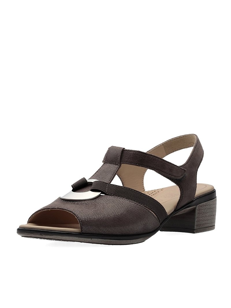 Sandales ARA Lugano Noir Femme | FKY-90298046