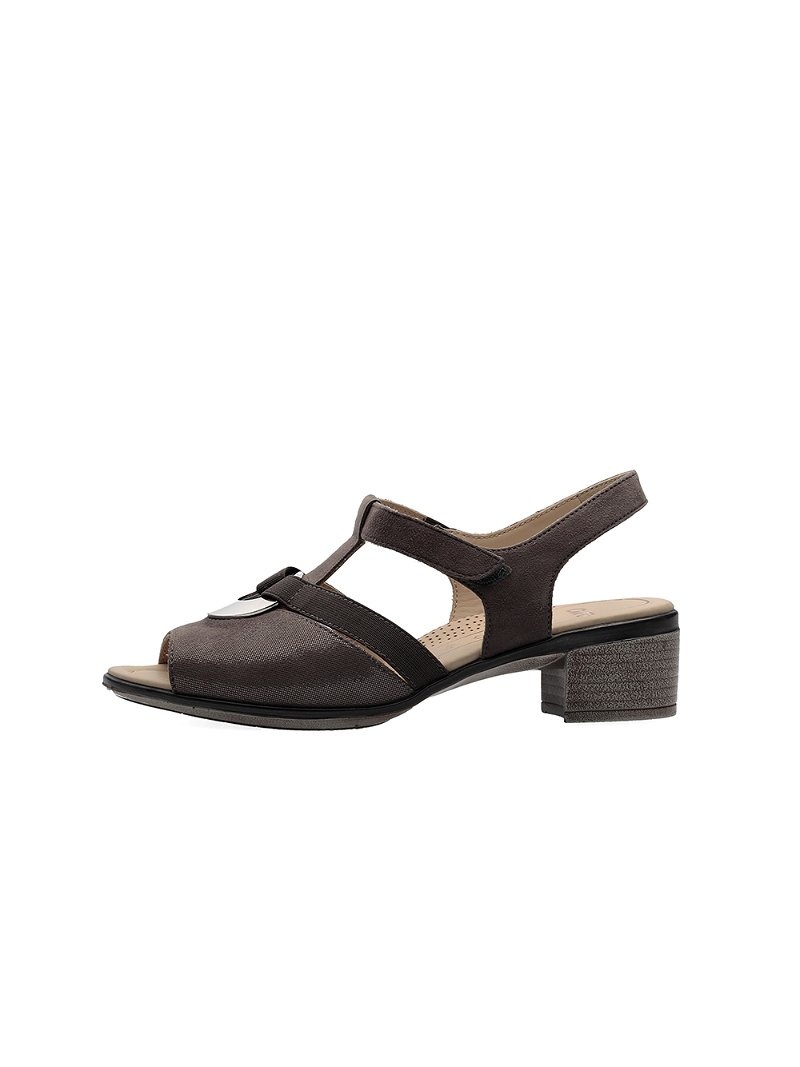 Sandales ARA Lugano Noir Femme | FKY-90298046