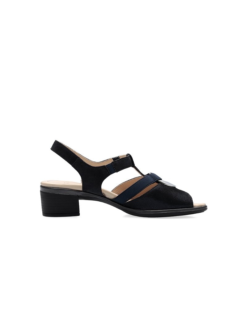 Sandales ARA Lugano Noir Femme | WDF-16730193