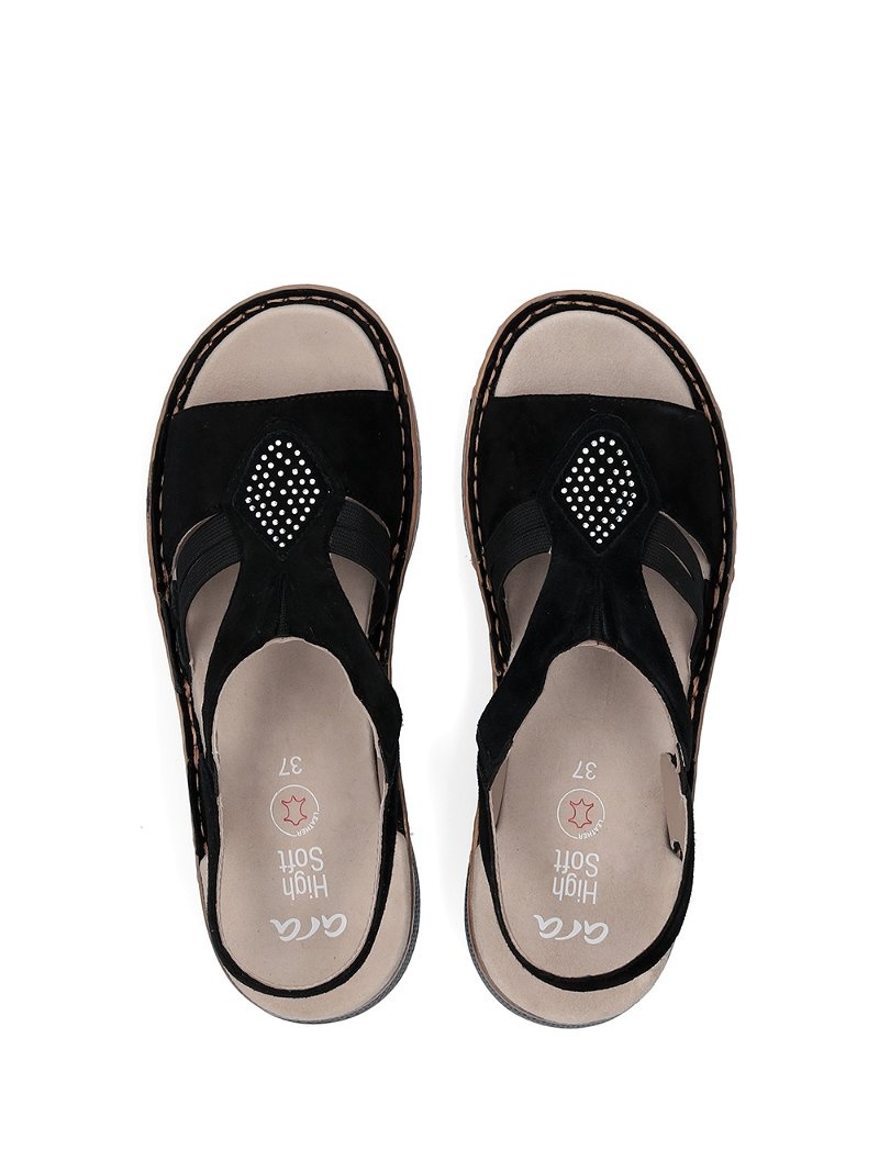 Sandales ARA Hawaii Noir Femme | RDX-83695107