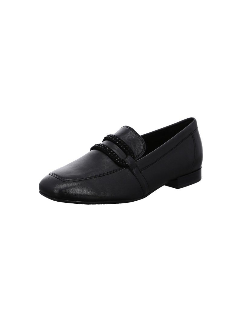 Mocassin ARA Lyon Noir Femme | MNO-89410752