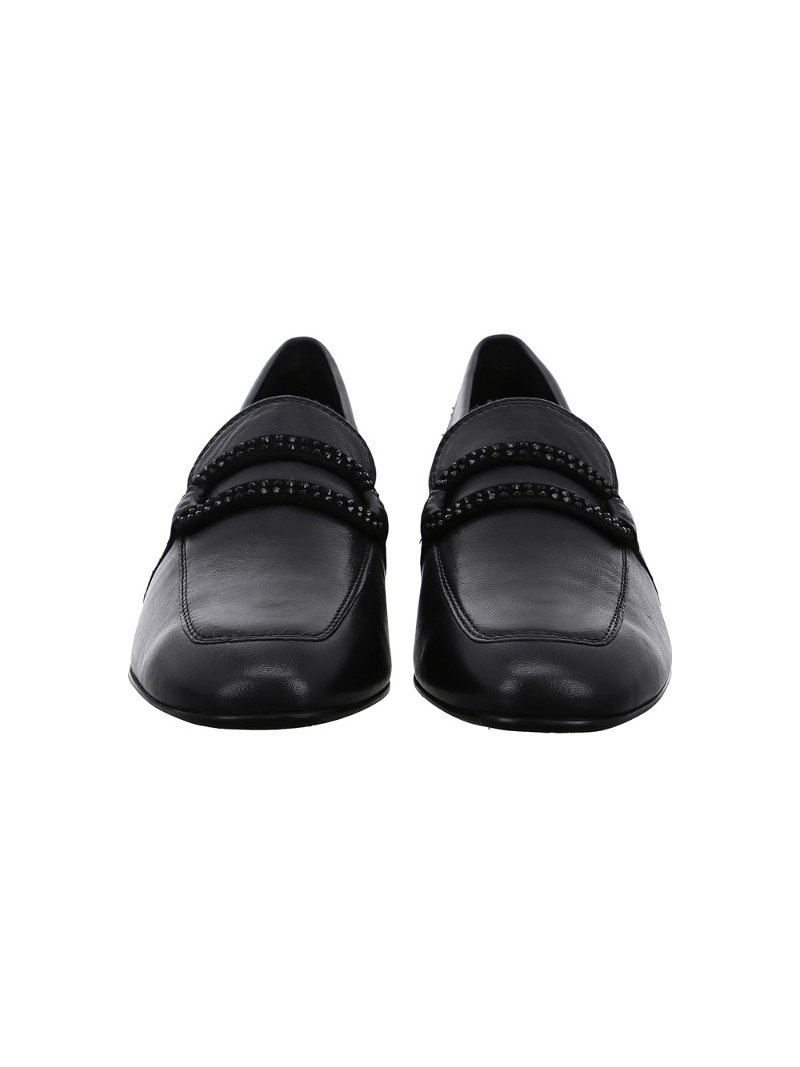 Mocassin ARA Lyon Noir Femme | MNO-89410752