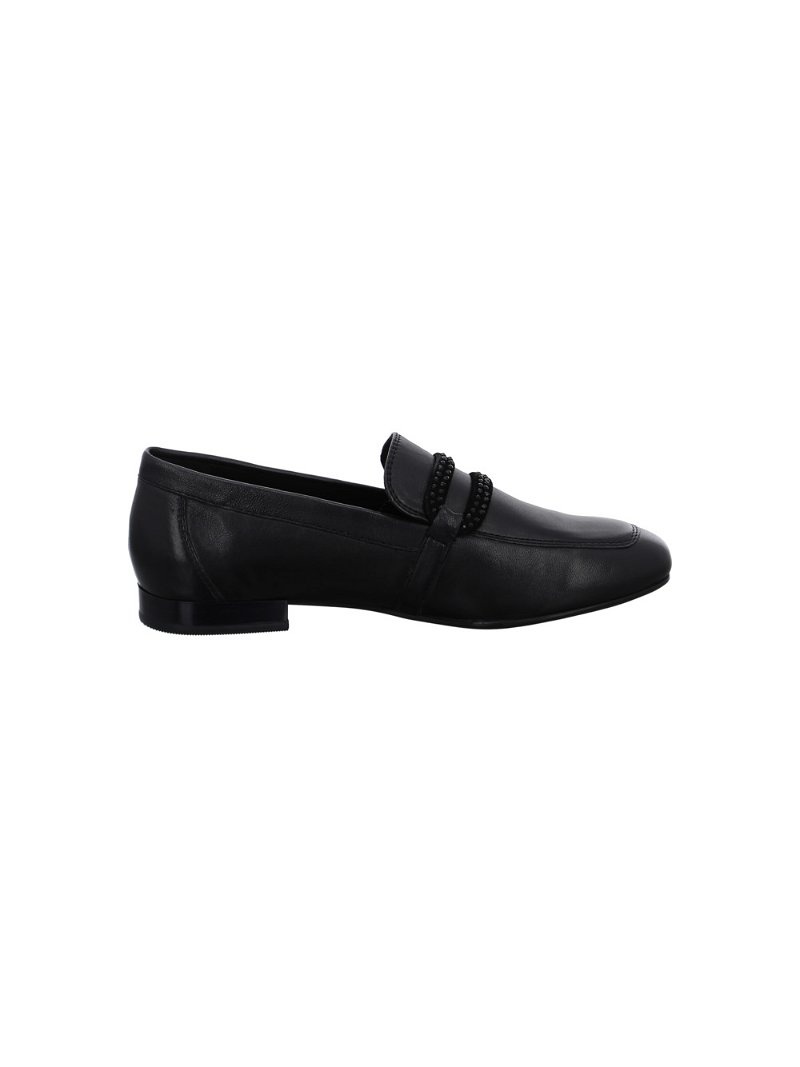 Mocassin ARA Lyon Noir Femme | MNO-89410752