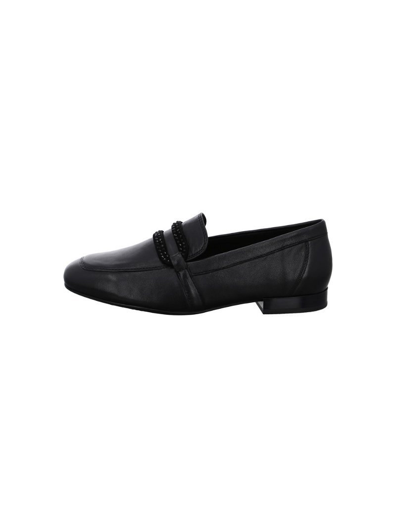 Mocassin ARA Lyon Noir Femme | MNO-89410752