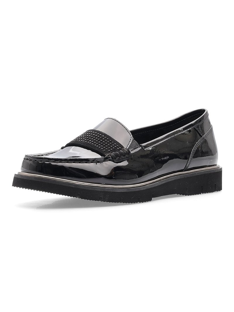 Mocassin ARA Dallas Noir Femme | SPU-91944297