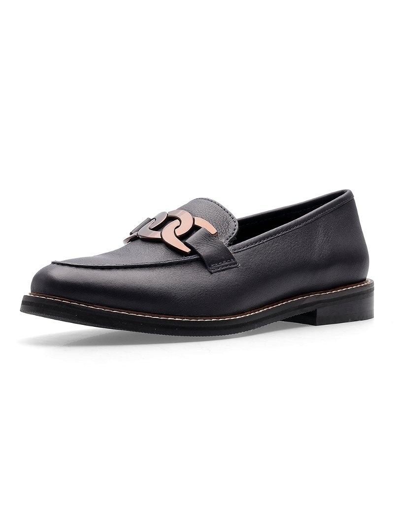 Mocassin ARA Kent Noir Femme | UON-74986714