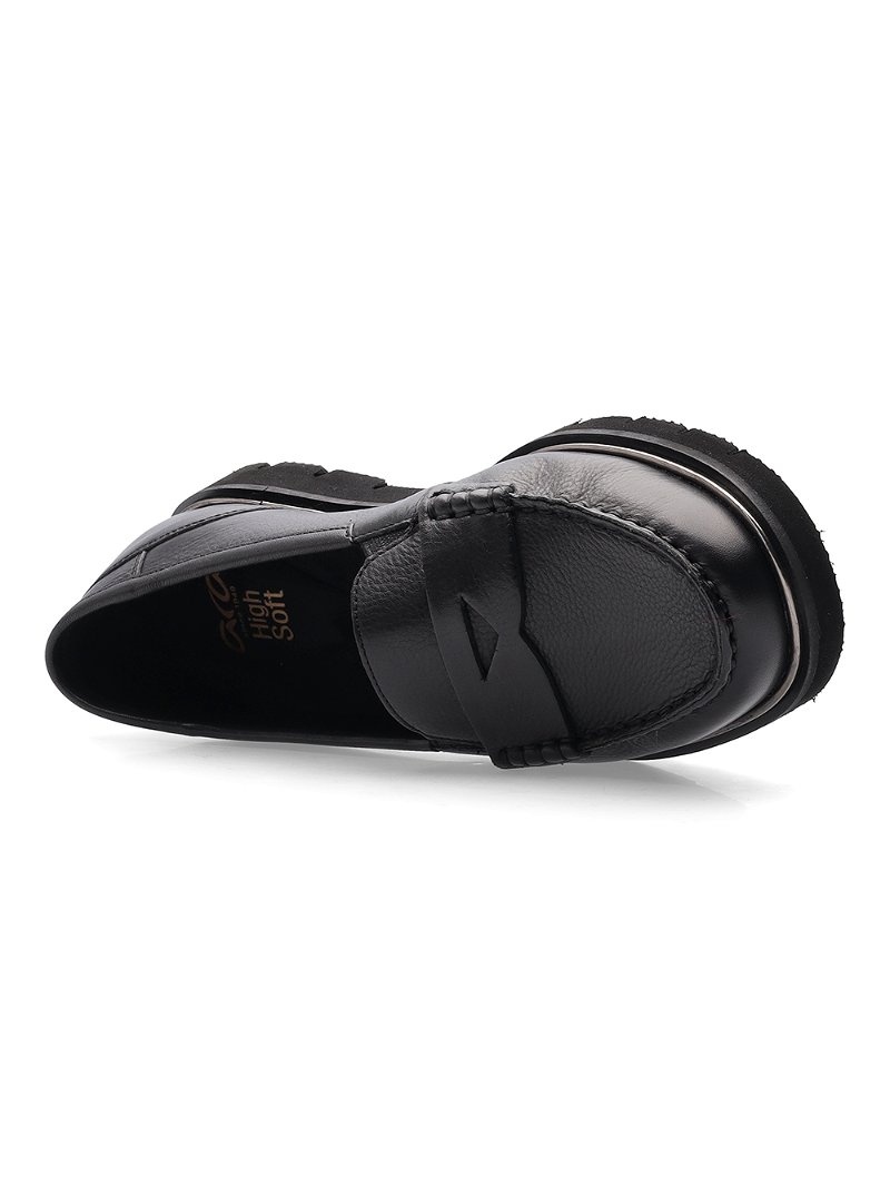 Mocassin ARA Dallas Noir Femme | FRY-29164881