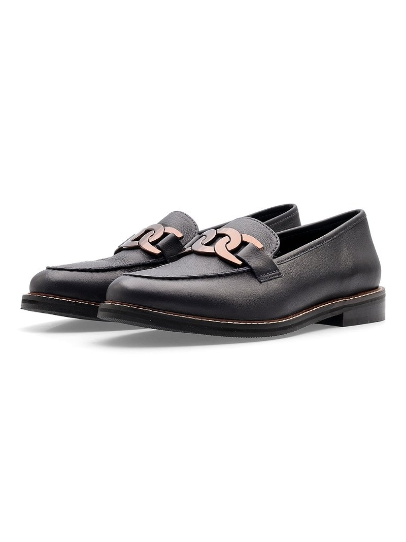 Mocassin ARA Kent Noir Femme | UON-74986714