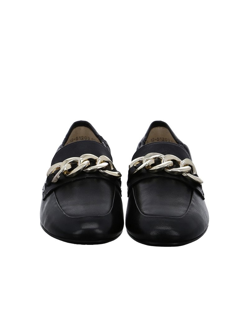 Mocassin ARA Lyon Noir Femme | JZG-93932383