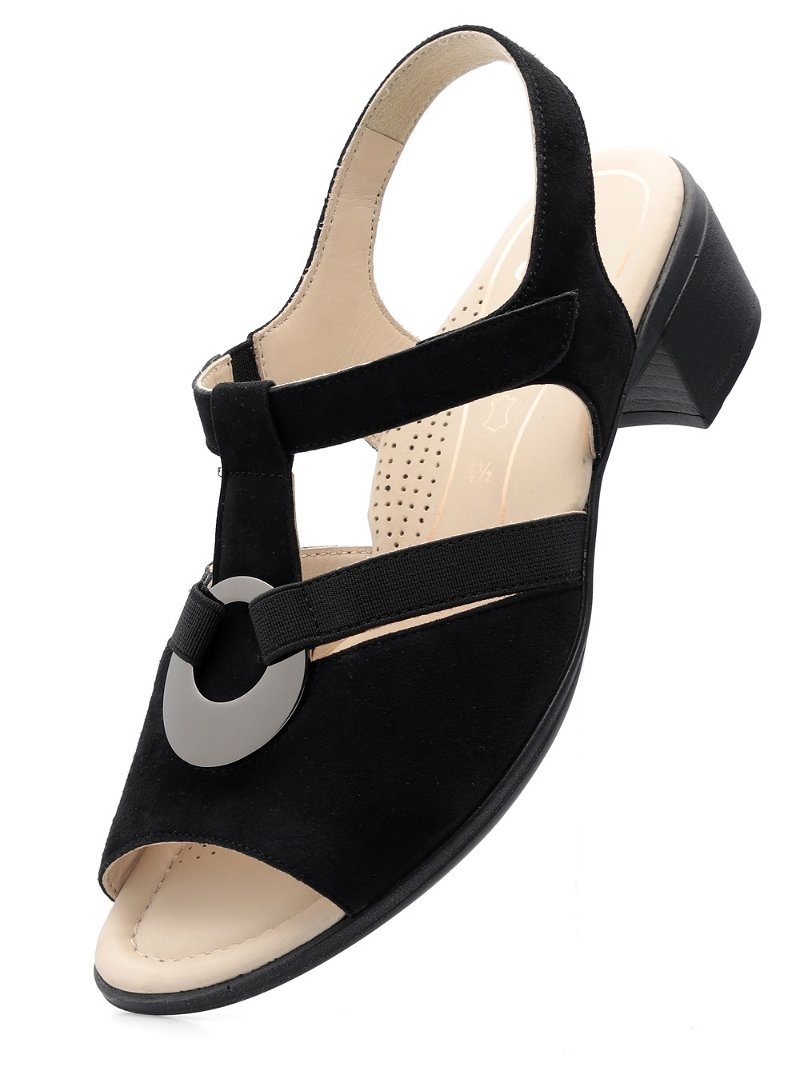 Sandales ARA Lugano Noir Femme | MSL-83890441