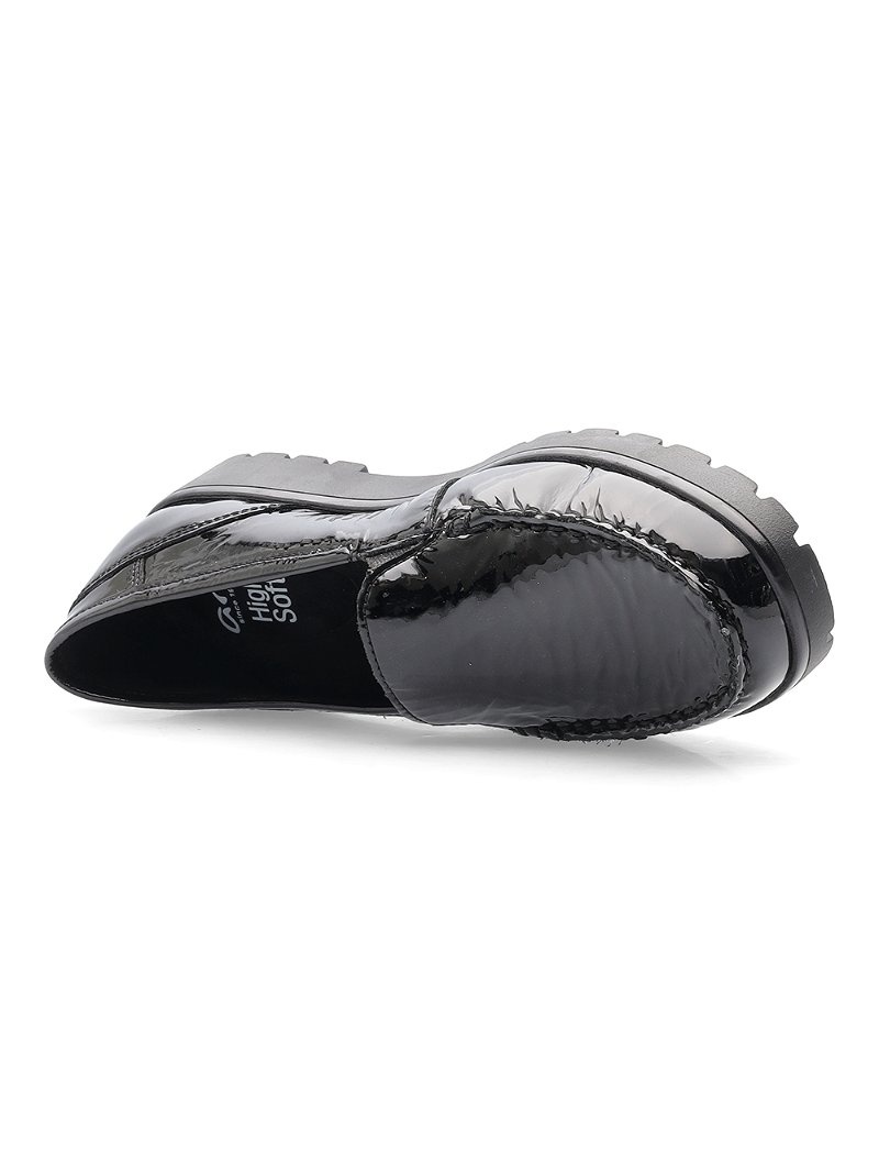 Mocassin ARA Dallas Noir Femme | BXC-48648816